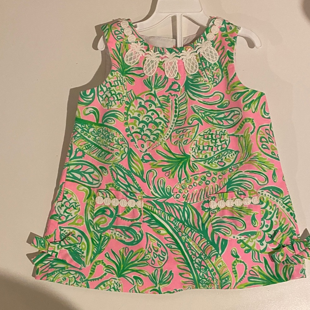 Lilly Pulitzer Pink and Green Kids Dress
